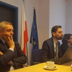 Od lewej siedzą wiceminister Marek Zagórski, Maciej Kawecki - doradca minister cyfryzacji oraz minister Anna Streżyńska.