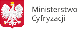 Godło Polski i napis Ministerstwo Cyfryzacji - przeniesienie do strony głównej serwisu